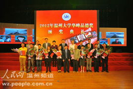 华峰为温大10位优秀品德者颁奖，共筑校园道德高地